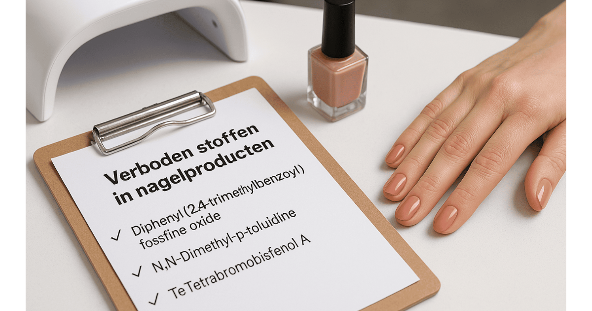 Hero-afbeelding verboden stoffen nagelproducten 2025 – checklist en nagelproducten